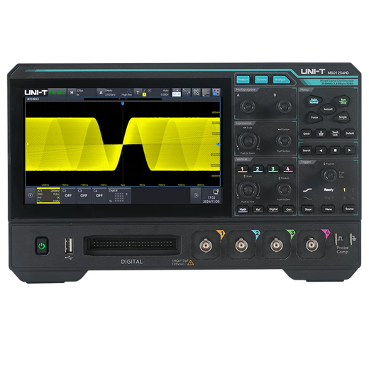 Unilide MSO1254HD four-channel digital oscilloscope 250M bandwidth 2.5G sampling rate high-resolution oscilloscope MSO1254HD