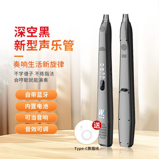 乐翻天新款电乐管自带蓝牙全自动笛子音乐伴奏神器中老年人零基础练习笛 白色/零基础练习吹奏乐管