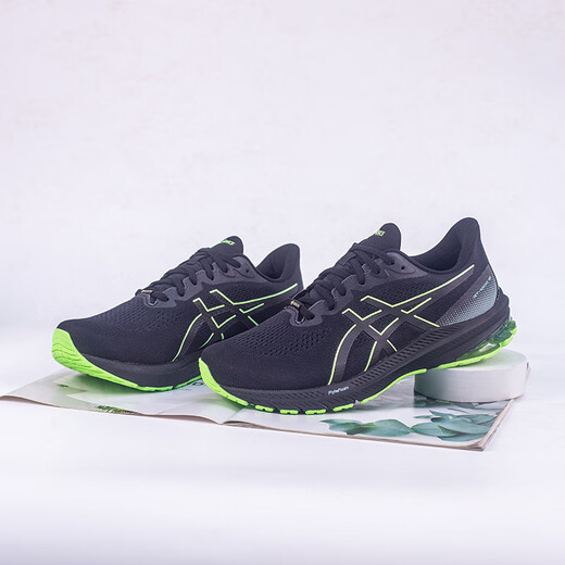 ASICS GT 1000 12 GTX Soporte fuera de carretera impermeable zapatillas de carrera para hombres estables 1011b684-002 Negro/verde 1011b684-002 39 245 mm
