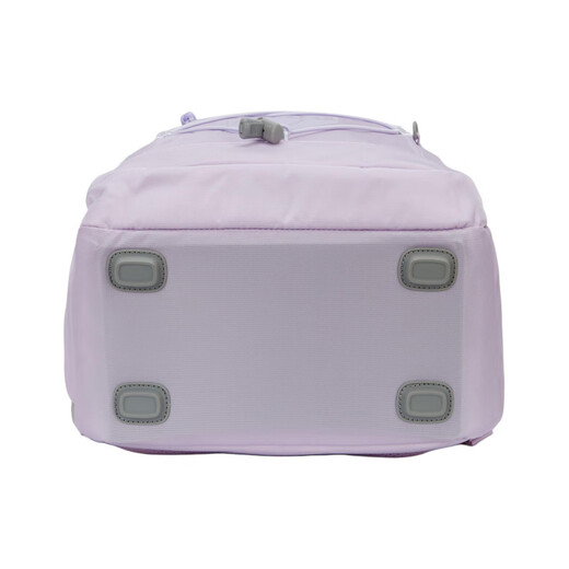 Das North Face Front -Logo bedruckte Nylon Schoolbag Rucksack Rucksack Männer und Frauen gleiche Stil Paare grau lila grauer Lilac