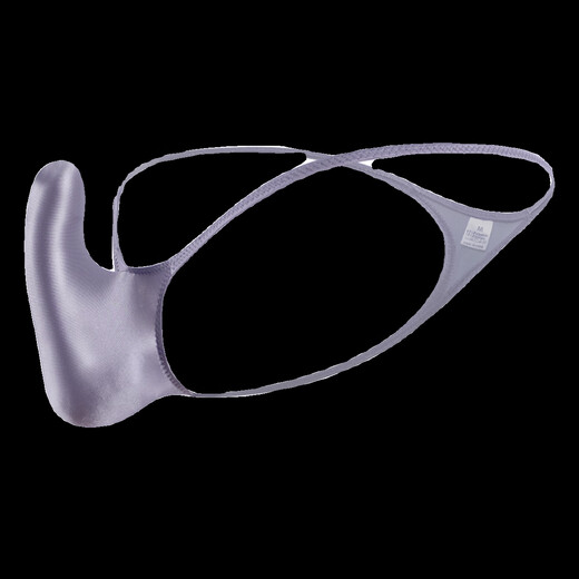 Hochglänzende sexy Herren-Tanga-Ausbuchtung nach oben nach oben unterwäsche glänzend seidig, enge Taille Dünngürtel T-Trous mondhellem monstromig m