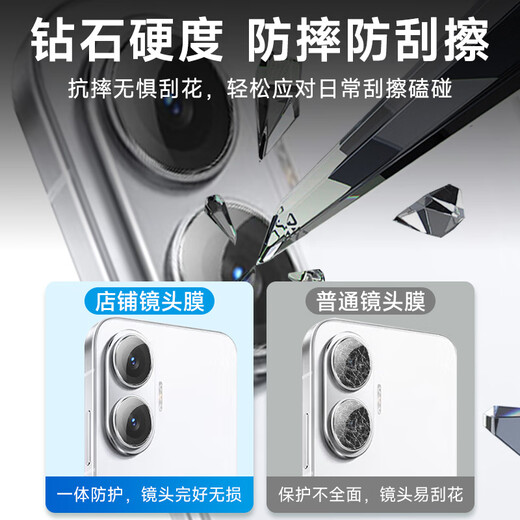 Koolife [zwei Sätze] Geeignet für Redmi Turbo4pro Linsen Film Xiaomi Redmi Turbo4pro Mobiltelefon Rückfahrkamera Schutzfilm Ultra-dünn hoch definitionierter Anti-Fall-Staubfilm
