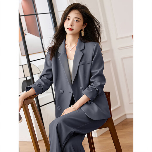 Awakening Paradise Temperament Small Suit Set Gray L