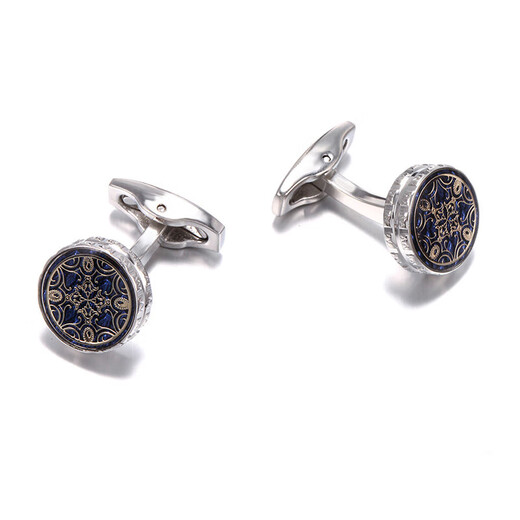 Orange Cufflinks Men's Cuffs Sleeve Nail French Shirt Dress Foreign Cuffs Sleeve Nail Business Official Cufflinks Shirt Cufflinks