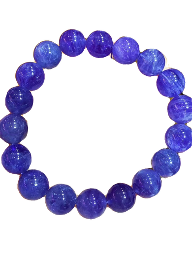 Chili versatile high-quality natural tanzanite bracelet for men and women, heart of the ocean, electro-optical blue crystal bracelet, new jewelry, blue 55958 11mm