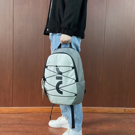 NIKE户外登山运动背包旅行双肩包学生书包休闲电脑包 黑灰色/DV6246-010 49*34*14厘米 男女同款正品