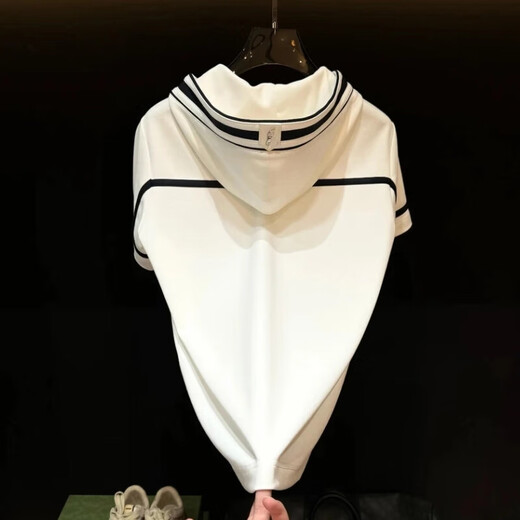 FR.YH.ZH Atelier XU653 short-sleeved 25-year mercerated suspended embroidery limited short-sleeved men and women hoodies Yacht Blue upgraded version XL 130-150