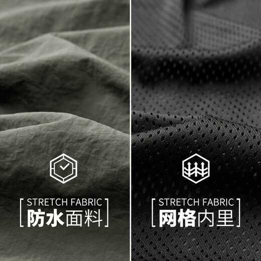 JEANSWEST Jacket Men's Autumn Casual Loose Outdoor Sports Water-Repellent Wear-Resistant Breathable Commuting Workwear Stand-up Collar Jacket for Men