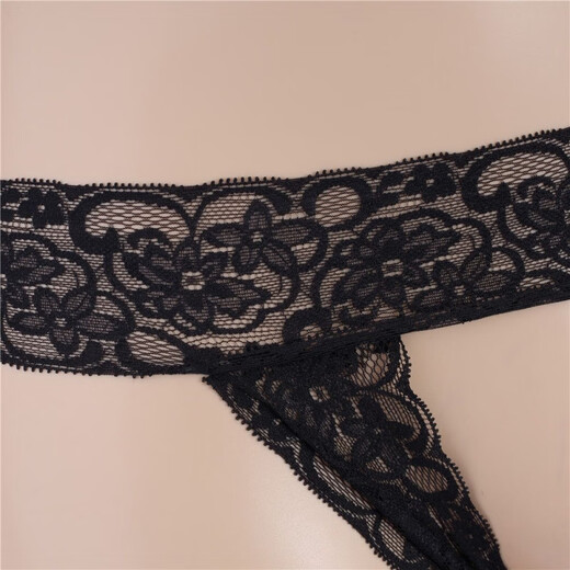 String mascules sous-vêtements sexe double tick sexy en dentelle transparente dentelle de lamerie vide de string sexy
