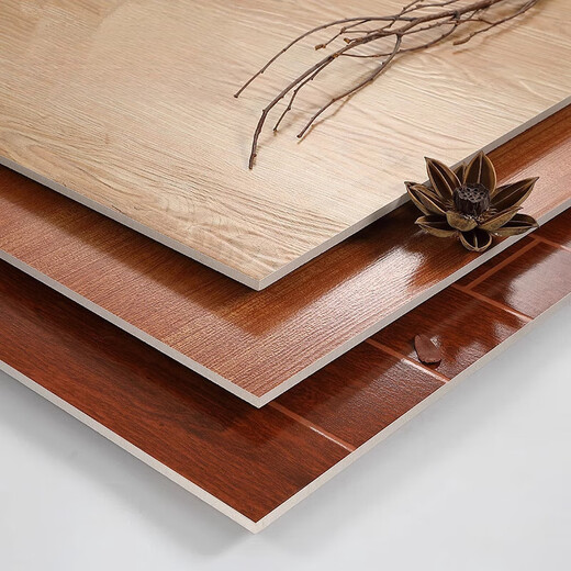 Guiying imitation solid wood floor tiles living room and bedroom anti-slip ceramic tiles wood grain tiles 600X600 antique tiles balcony courtyard floor tiles 6630 600*600