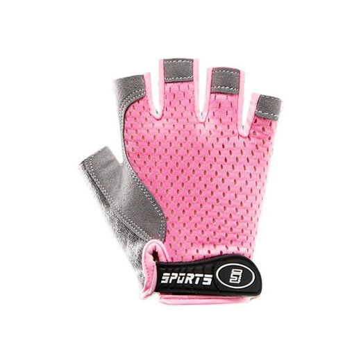 Langqi Weizun hängende horizontale Bar Anti-Rutsch-Handschuhe für Kindersportschutz und -übungen, um Kokon- und Ziehen von Klettern zu verhindern und Ringe zum Reiten des rosa Meshs von Kindern zu fangen-Anti-Schlupf-Stoßdämpfung. Mittel- und großer Kindercode für 7-11 Jahre empfohlen