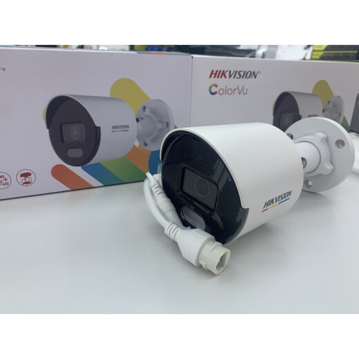 HIKVISION海康英文版DS-2CD1047G2-LUF 400万IP POE音频全彩防水摄像机 白色 无 4MP 2.8mm