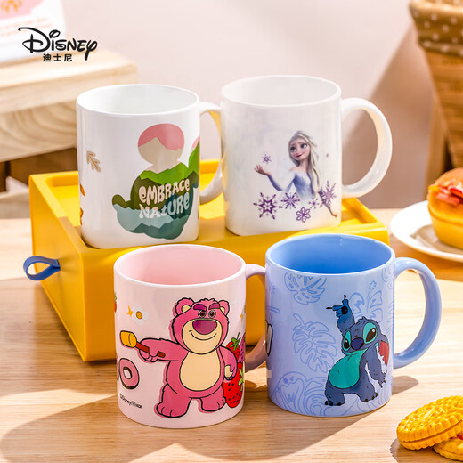 Disney (Disney) mug ceramic student cup couple mug office coffee cup cute children drinking cup milk cup