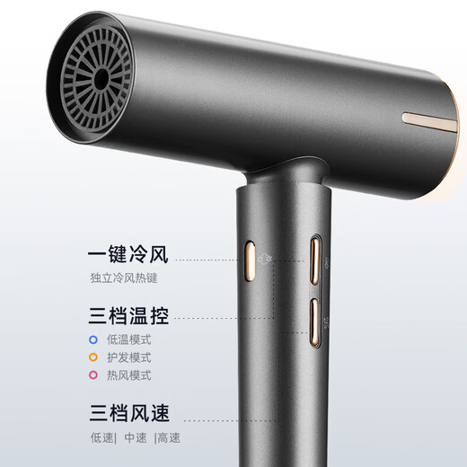 Hair dryer hair salon high power 1800w brushless hair dryer barber shop teacher Tony's special high wind high speed hair dryer hair dryer peach pink (high speed hair dryer + 110,000 super speed)