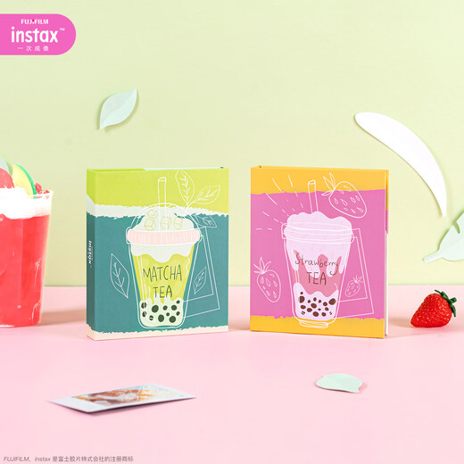 Fuji (FUJIFILM) original camera peripheral plug-in polaroid photo paper storage album mini 7+/SE/12/40/90/99/evo/wide 300/400/SQ 1/40 universal 3-inch matcha Bobo