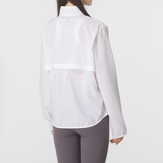 耐克（NIKE）外套女装夏季新款户外健身运动服时尚立领防风休闲夹克 白色 S