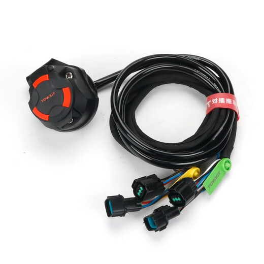 Manman ist geeignet für Pajero V93 Anhänger Kabelbaum V97 Socket Trailer Power RV Anhänger Rücklichtsignal European V9793 European 7 Core Heck -Guard -Stab wird aus Mitsubishi Pajero importiert