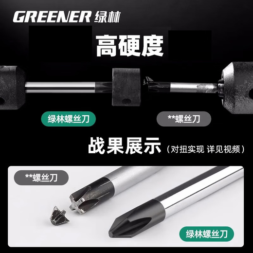 GREENER screwdriver set 6-piece master series eleven-character strong magnetic household 6*100mm, 5*75mm, 3*75mm
