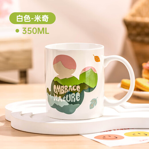 Disney (Disney) mug ceramic student cup couple mug office coffee cup cute children drinking cup milk cup