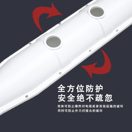 High voltage cable intermediate joint explosion-proof box 10-35KV fiberglass waterproof flame retardant glue-filled cable intermediate explosion-proof box cable protection box 1 meter small diameter shell (including glue)