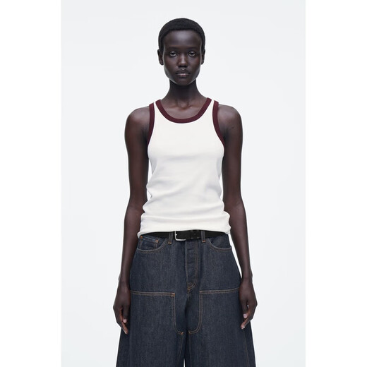 Gilet en coton beige pour femme COS BC publipostage 888940071 XS