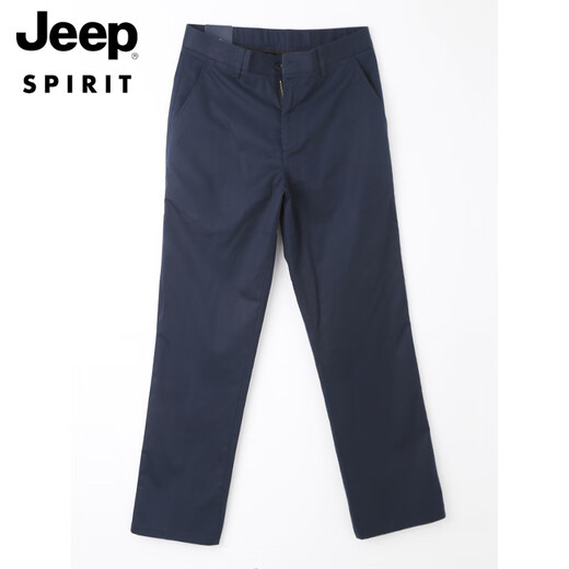 JEEP SPIRIT original single men's casual pants summer thin cotton loose straight solid color business casual pants men's trousers light khaki 6625-2 36