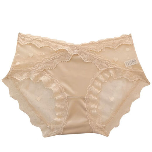 Ropa interior de encaje sexy para chicas 2024 Nuevo francés puro sensual hada lunar malla calles sexy para mujeres y3884-azul + rosa + color de piel l adecuado para 100-120jin [Jin iguala 0.5 kg]