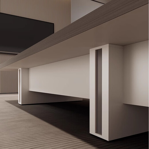 百胜丰办公会议桌长桌轻奢高级感大型加厚会议室桌椅组合现代简约长条桌