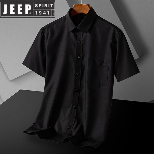Jeep Spirit Daddy Sommer Kurzarm Shirt Top 2025 Neues lässiges loser Herrenhemd Daddy Kurzärmler Kleidung DX6623 38 (Gewicht von -120 Jin [Jin ist gleich 0,5 kg])