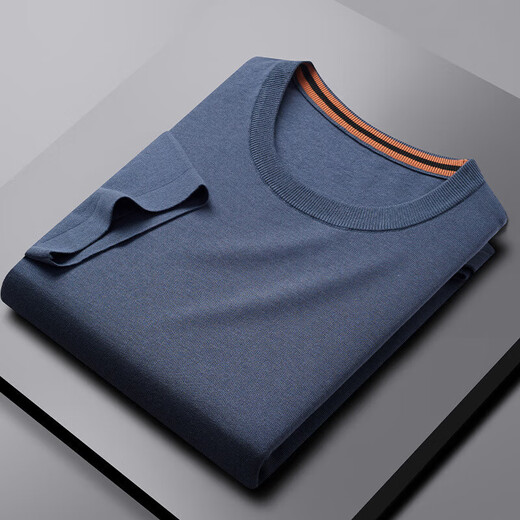 NEWMder Kurzärärmelte T-Shirt Herren 2025 Sommer neu gestrickter Sweater Casual Fashion Rund Hals Vielseitiger, bequemer atmungsaktives, atmungsaktives Top-Kleidung High-End-Dunkelgrau-Orchidee (Spotgeschwindigkeit) m [100-125jin [Jin gleich 0,5 kg]]]