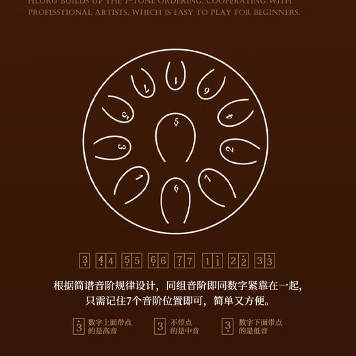 华蜀迷你空灵鼓8音6寸11音儿童小鼓入门简单乐器新手初学者打击乐器 11音6寸-孔雀石【圆舌】 初学推荐【送全套配件】