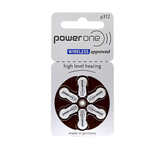 PowerOne Audite Aid Bouton Battery P10 P13 P312 P675 P312 (6 pilules)
