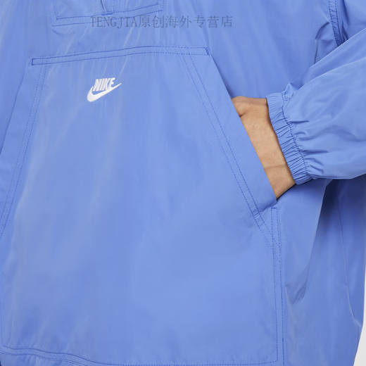 耐克（NIKE）男子上衣宽松梭织运动叠搭刺绣FUTURA轻便FN3893 010黑/白 M
