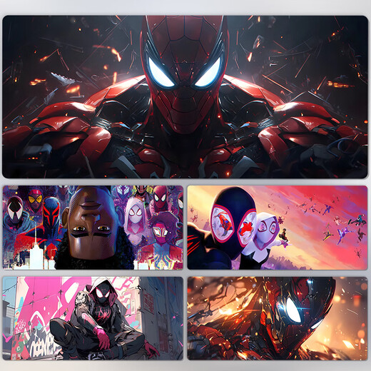 
Spider-Man Mouse Pad Long and Cross Universe Extra Large Lock Edge Thickened Game Anti-Slip Keyboard Mouse Pad Office Desk Pad DL-2694 1000x500mm 3mm