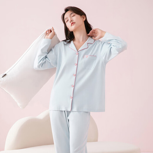 Fenten Pyjamas für Frauen 100% reines Baumwoll Antistatik 2025 Herbst Neues Produkt Sauerstoff Haut fühlen einfache Feste Farbe Frauen zu Hause Kleidung