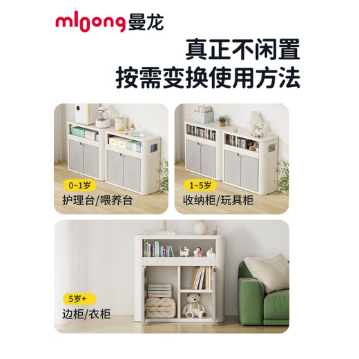 曼龙多功能宝宝护理台洗澡尿布一体新生儿家用可移动婴儿床 百变护理台-标准款-雪屿