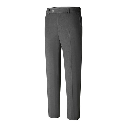 YOUNGOR trousers men's blended stretch TR trousers with brushed bottom soft, comfortable and warm trousers 2025 new product dark gray VCHX319935CWA 35 175/86A (2 feet 65) 88cm
