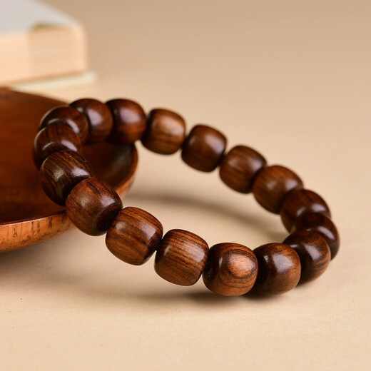 九华山品质海南黄花梨手串正品男女款收藏级高油老料檀香文玩佛珠手链 海南黄花梨（桶珠）-约14mm已过香