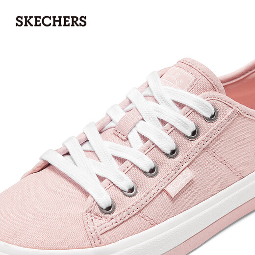 Skechers斯凯奇女士休闲帆布鞋114664 裸粉色/BLSH 37