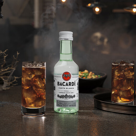 百加得（Bacardi）白朗姆酒伴50ml 白朗姆 50mL 酒伴