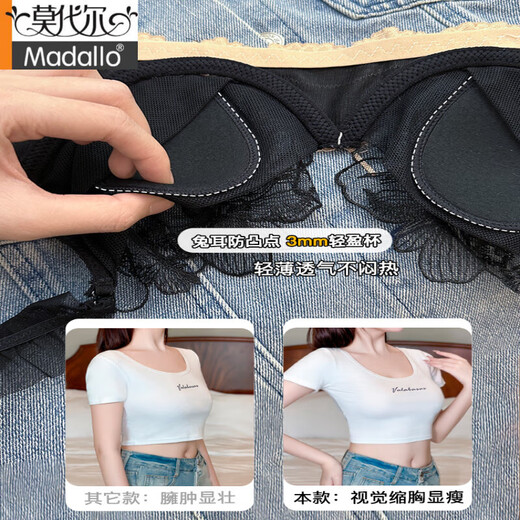 Modal High-End französische Unterwäsche Frauen Sommer dünner BH mit großen Brüsten mit Kaninchenohr-Ohrbechern Anti-SAGEGE SCHEUTZTE Rückenspitze BH Spruce Green [Unterwäsche] 75B 75/34B