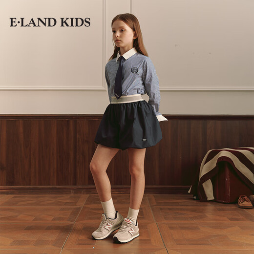 E LAND KIDS children's clothing girls' shirt EKYSE4T26D green 150