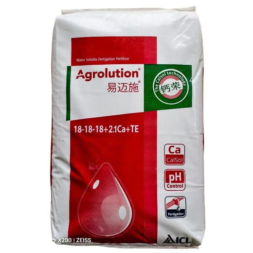Yimaishi water-soluble fertilizer, drip irrigation calcium magnesium fertilizer, high potassium type balanced type, high phosphorus type, fruit and vegetable expansion and sweetening, calcium magnesium fertilizer 18/18/18, 25 kg in one bag