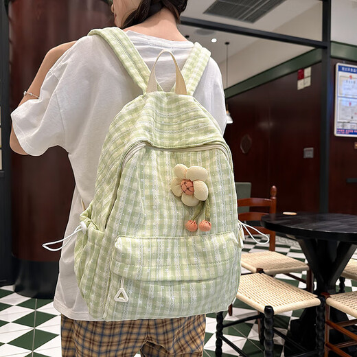 Sac à dos pour les femmes de nouveau sac école au collège de style coréen pour femmes Junior High School Canvas Sac décontracté de voyage polyvalent sac à dos rose foncé