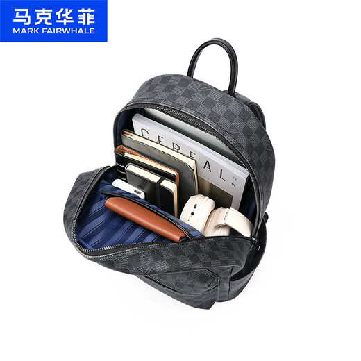 马克华菲双肩包男士时尚印花通勤15.6英寸电脑包大容量背包男防泼水书包