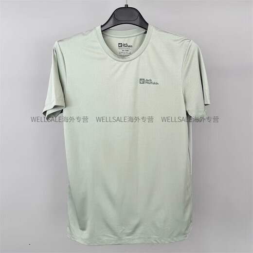 狼爪（Jack Wolfskin）25春夏新款短袖男士户外运动休闲速干T恤5819153 1289 海蓝色 4XL 190/116A