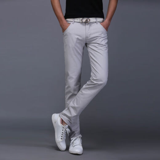 丨 Lilang 丨 [El código de marca rompe y recoge gangas] pantalones casuales de primavera y verano de primavera y verano pantalones delgados delgados delgados ckn1050 negros 28 (circunferencia de la cintura 2 pies 1)