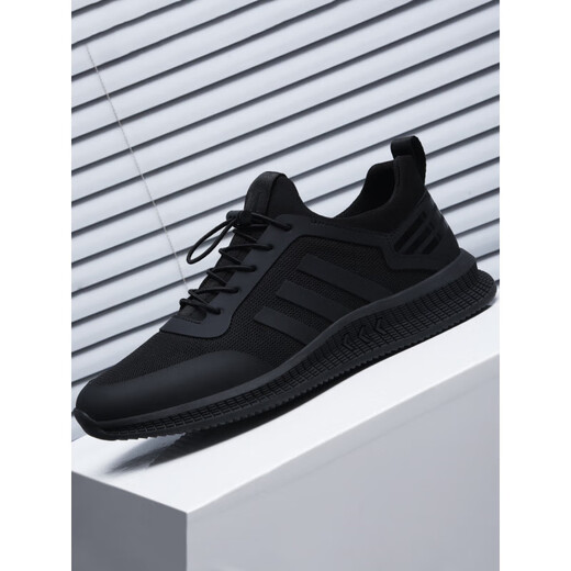 SUSTYLE luxury high-end brand men's shoes new sports shoes trendy mesh breathable men's casual shoes work shoes men's red leather 9852 38