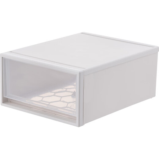 Kleiderschrank Aufbewahrungsschublasprotokoll Plastikschrank Haushalt Unterwäsche Aufbewahrung Kleidung Sortierbox Kleidung Aufbewahrungsbox E3523 Verdickte Schließtiefe 47 Breite 35 Höhe 23 Single Beige Weiß