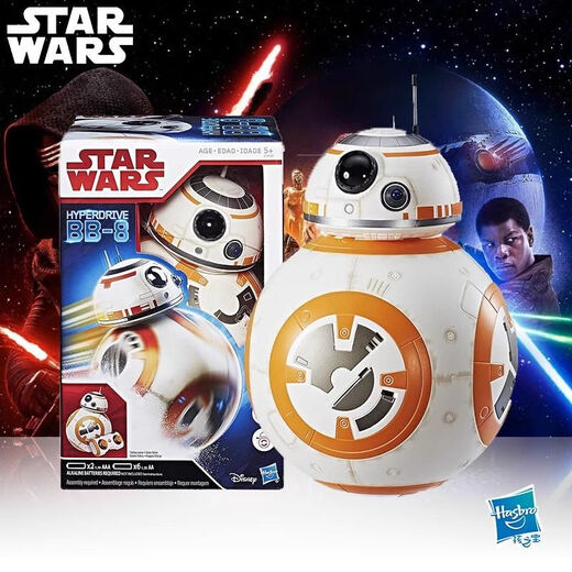 新年特惠 创世纪玩具 孩之宝BB8 星球大战智能遥控机器人玩具3C 星战旋转BB8C1438正价199 现货